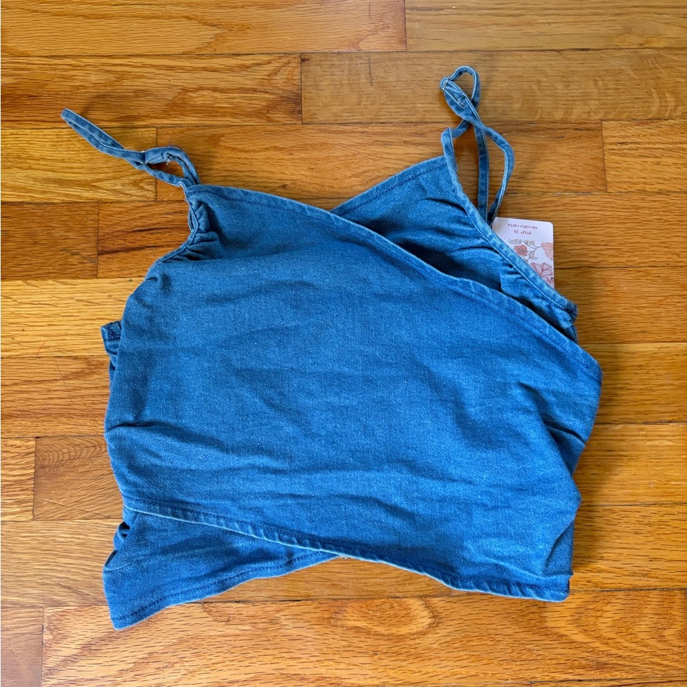 SHEIN Blue Denim Camisole Top